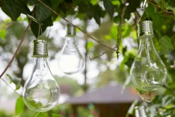 Best Luxform Solar-Glühbirne Gartenleuchte D 16,5 H7 cm Solar Gartenleuchten|Außenleuchten Hängend