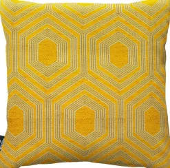 Madison Dekokissen Boston gelb 45 x 45 cm Kissen|Dekokissen
