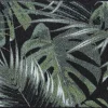 Discount MD Entree Schmutzfangmatte Palm Leaves schwarz / grün 50 x 75 cm Fußmatten