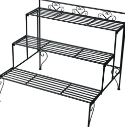 Online Mega Collections Blumenständer Luto schwarz 73 x 60 x 63 cm Blumenständer