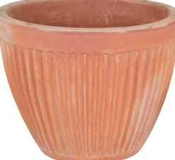 Online Mega Collections Blumentopf Meloen terracotta D 37 H 30 cm Blumentöpfe|Blumentöpfe & Pflanzgefäße