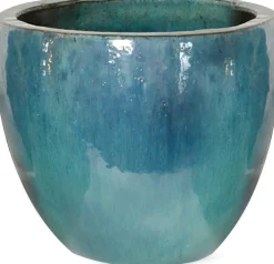 Sale Mega Collections Blumentopf Debora hellblau D 22 H 21 cm Blumentöpfe|Blumentöpfe & Pflanzgefäße