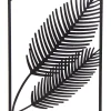 Hot Mega Collections Outdoor-Wanddeko Palmblatt schwarz 30 x 1 x 60 cm Outdoor-Wanddeko