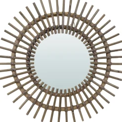 Best Mega Collections Spiegel Sonne Bantul naturell D 60 H 3 cm Gartenspiegel