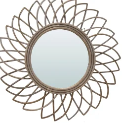 Hot Mega Collections Spiegel gasing Bantul naturell D 60 H 3 cm Gartenspiegel