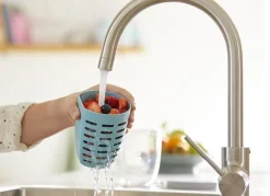 New Mepal Obstbecher Ellipse grün D 12,7 cm H 10,7 cm Aufbewahrung & Mitnehmen