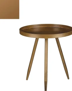 Outlet Mica Decorations Beistelltisch Flores bronze D 34 H 36 cm Beistelltische|Beistelltische