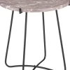 New Mica Decorations Beistelltisch Farah braun/zwart D 43 H 45 cm Beistelltische|Beistelltische