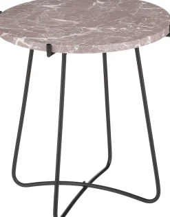 New Mica Decorations Beistelltisch Farah braun/zwart D 43 H 45 cm Beistelltische|Beistelltische