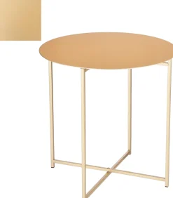 Sale Mica Decorations Beistelltisch Mikki gold D 45 H 45 cm Beistelltische|Beistelltische