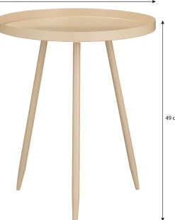 Sale Mica Decorations Beistelltisch Flores beige D 42 H 49 cm Beistelltische|Beistelltische