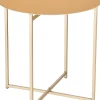 Discount Mica Decorations Beistelltisch Mikki gold D 40 H 40 cm Beistelltische|Beistelltische