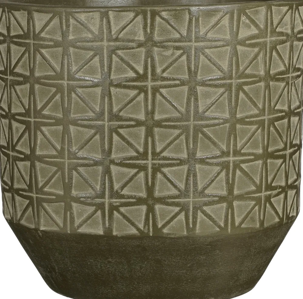 Discount Mica Decorations Blumentopf Valley dunkelgrün D 31 H 30 cm Blumentöpfe|Blumentöpfe & Pflanzgefäße