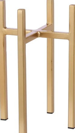 Sale Mica Decorations Blumentopf-Ständer Ascot gold 14 x 14 x 25 cm Blumenständer