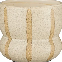 Mica Decorations Blumentopf Ibis crème D 12,5 H 11,5 cm Blumentöpfe & Pflanzgefäße|Blumentöpfe