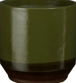 Clearance Mica Decorations Blumentopf Coimbra grün D 17 H 16 cm Blumentöpfe|Blumentöpfe & Pflanzgefäße