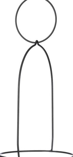 Clearance Mica Decorations Blumentopf Halter schwarz 22,5 x 19 x 39,5 cm Blumenampeln & Pflanzenhalter