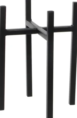 Clearance Mica Decorations Blumentopf-Ständer Ascot 16,5 x 16,5 x 25 cm schwarz Blumenständer