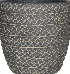 Mica Decorations Blumentopf Alma D 21,5 cm H 21 cm grau Blumentöpfe|Blumentöpfe & Pflanzgefäße