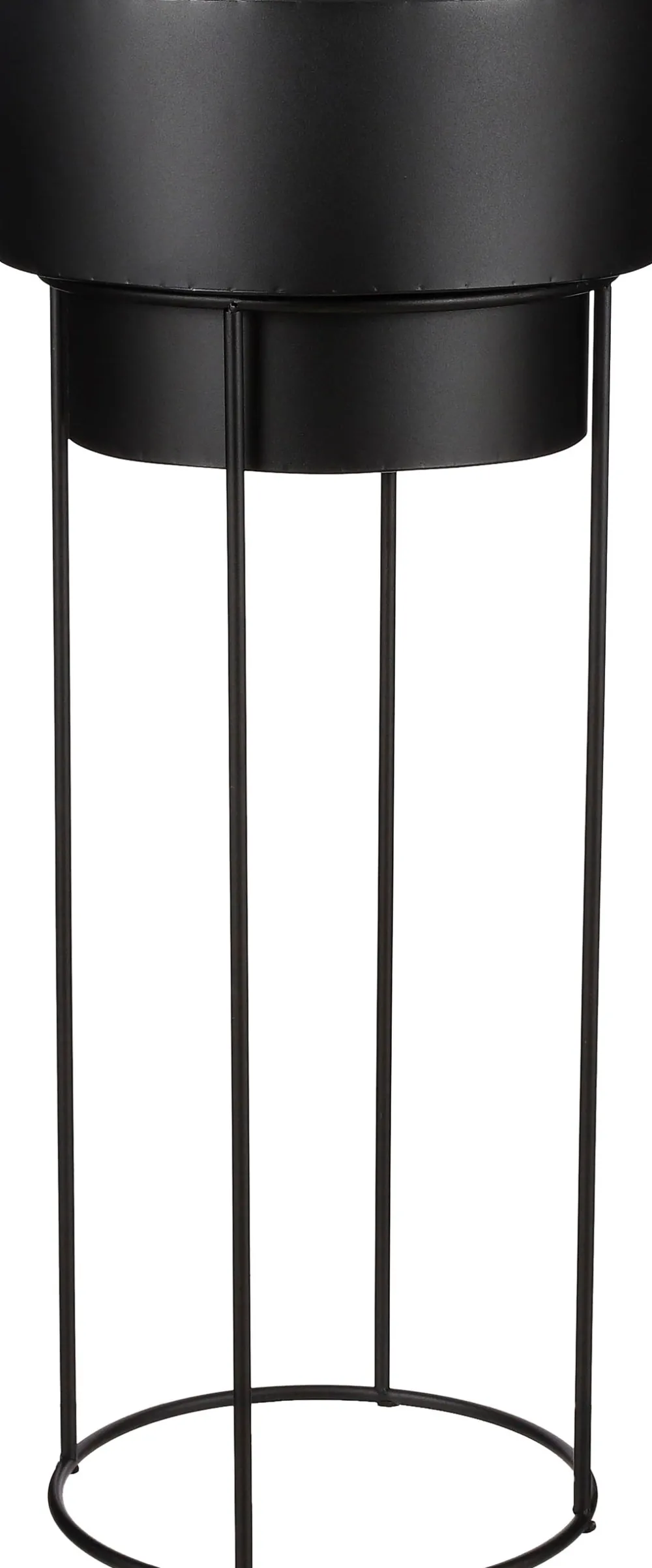 Hot Mica Decorations Blumentopf mit Ständer schwarz D 38 H 91 cm Blumentöpfe & Pflanzgefäße|Blumentöpfe