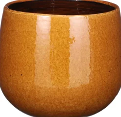 Mica Decorations Blumentopf Pablo gelb D 18 H 16 cm Blumentöpfe & Pflanzgefäße|Blumentöpfe