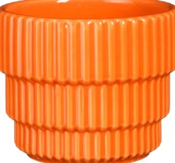 Sale Mica Decorations Blumentopf Cella orange D 11 H 9 cm Blumentöpfe|Blumentöpfe & Pflanzgefäße