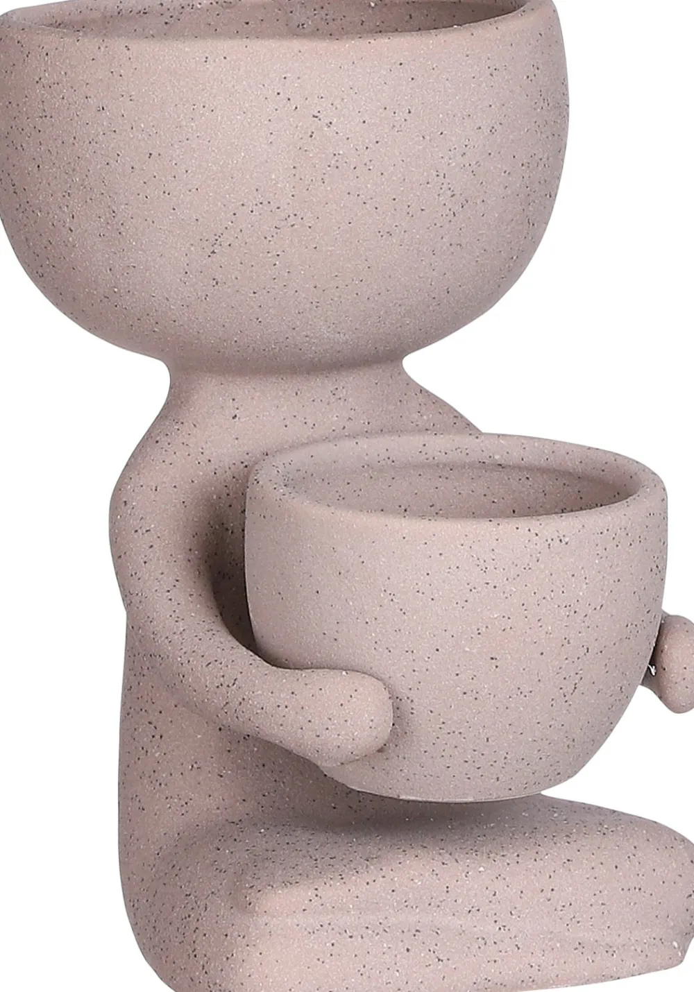 Mica Decorations Blumentopf Man braun 17 x 13 x 19 cm Blumentöpfe & Pflanzgefäße|Blumentöpfe