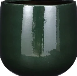 Clearance Mica Decorations Blumentopf Palm Leaf grün D 21 H 19 cm Blumentöpfe|Blumentöpfe & Pflanzgefäße