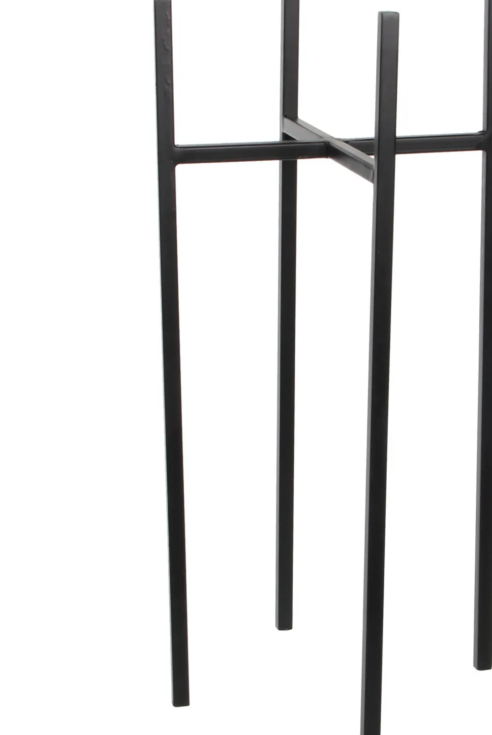 Clearance Mica Decorations Blumentopf-Ständer Ascot 24 x 24 x 55 cm schwarz Blumenständer