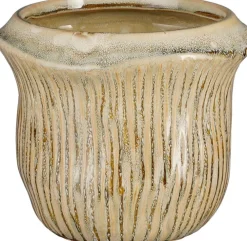 Discount Mica Decorations Blumentopf Catona beige D 16,5 H 14 cm Blumentöpfe & Pflanzgefäße|Blumentöpfe