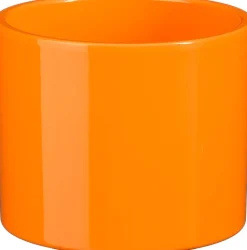 Outlet Mica Decorations Blumentopf Era orange D 12 H 10 cm Blumentöpfe|Blumentöpfe & Pflanzgefäße