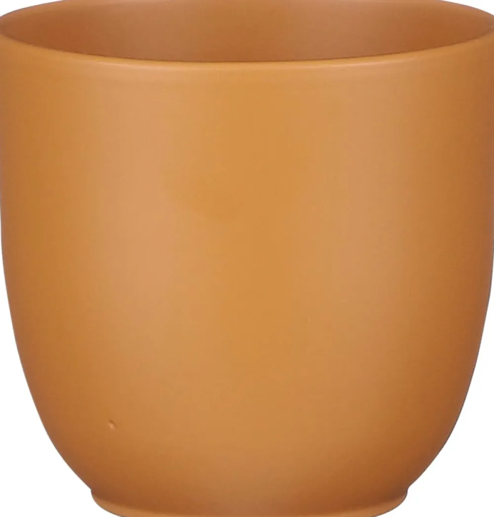 Discount Mica Decorations Blumentopf Tusca D 12 H 11 cm braun Blumentöpfe|Blumentöpfe & Pflanzgefäße