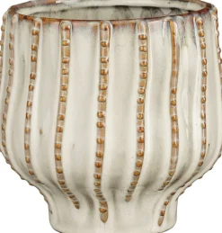 Mica Decorations Blumentopf Cathy weiß D 16 H 14,5 cm Blumentöpfe & Pflanzgefäße|Blumentöpfe