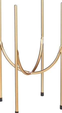 New Mica Decorations Blumentopf-Ständer Kimo gold D 21,5 H 32 cm Blumenständer