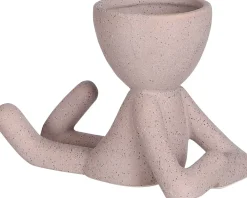 Hot Mica Decorations Blumentopf Man braun 17 x 8,5 x 11 cm Blumentöpfe|Blumentöpfe & Pflanzgefäße