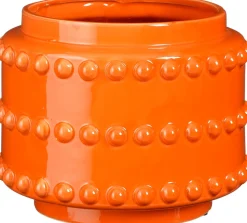 Best Mica Decorations Blumentopf Boaz orange D 22 H 19 cm Blumentöpfe|Blumentöpfe & Pflanzgefäße
