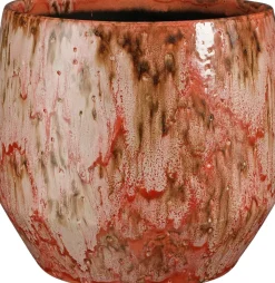 Outlet Mica Decorations Blumentopf Harris rot D 32 H 29 cm Blumentöpfe