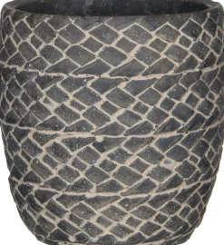 Best Mica Decorations Blumentopf Alma D 14 cm H 14 cm grau Blumentöpfe & Pflanzgefäße|Blumentöpfe