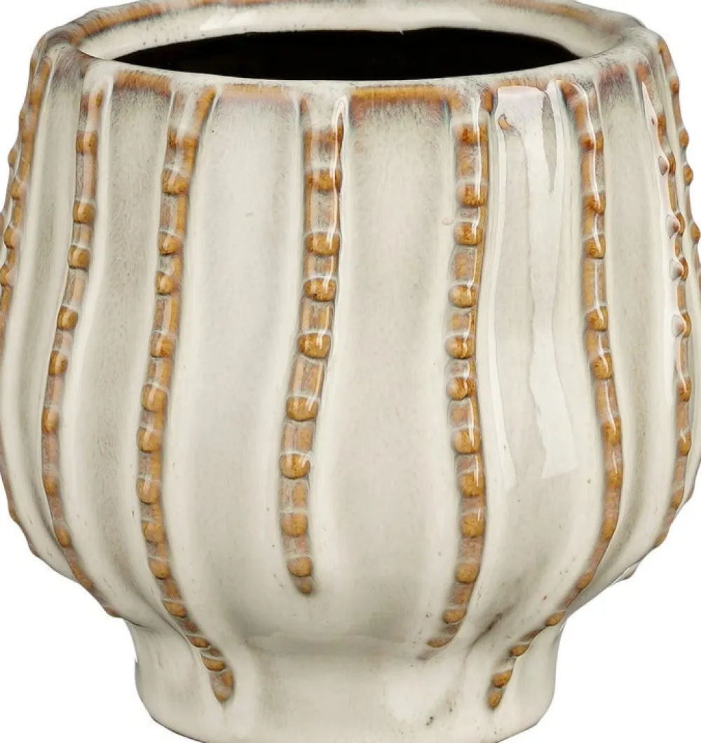 New Mica Decorations Blumentopf Cathy weiß D 12,5 H 11,5 cm Blumentöpfe & Pflanzgefäße|Blumentöpfe