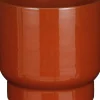Sale Mica Decorations Blumentopf mit Fuß Thiago rot D 17 H 15 cm Blumentöpfe|Blumentöpfe & Pflanzgefäße