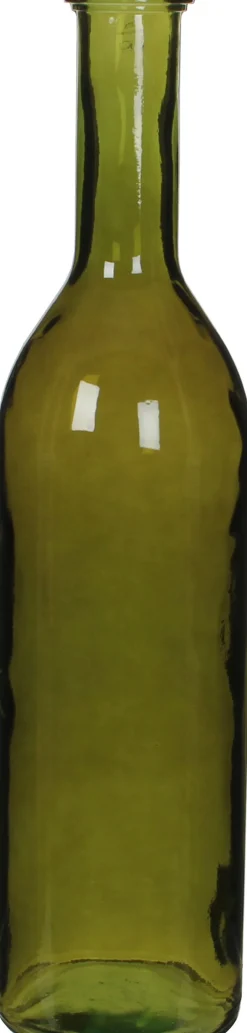 Online Mica Decorations Deko-Flasche Rioja grün D 18 cm H 75 cm Vasen & Krüge|Blumentöpfe & Pflanzgefäße