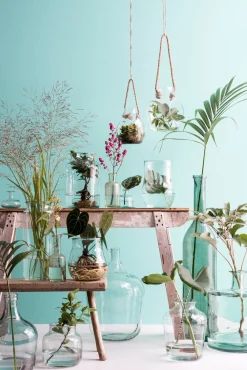 Clearance Mica Decorations Deko-Flasche Rioja blau D 18 cm H 75 cm Vasen & Krüge|Blumentöpfe & Pflanzgefäße