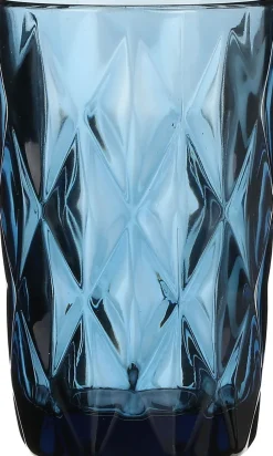 Best Mica Decorations Glas Boulogne blau D 8 cm H 13 cm Geschirr & Gläser