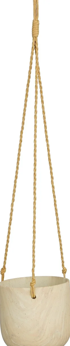 Outlet Mica Decorations Hängetopf Trentino creme D 12 H 11 cm Blumenampeln & Hängetöpfe|Blumentöpfe & Pflanzgefäße