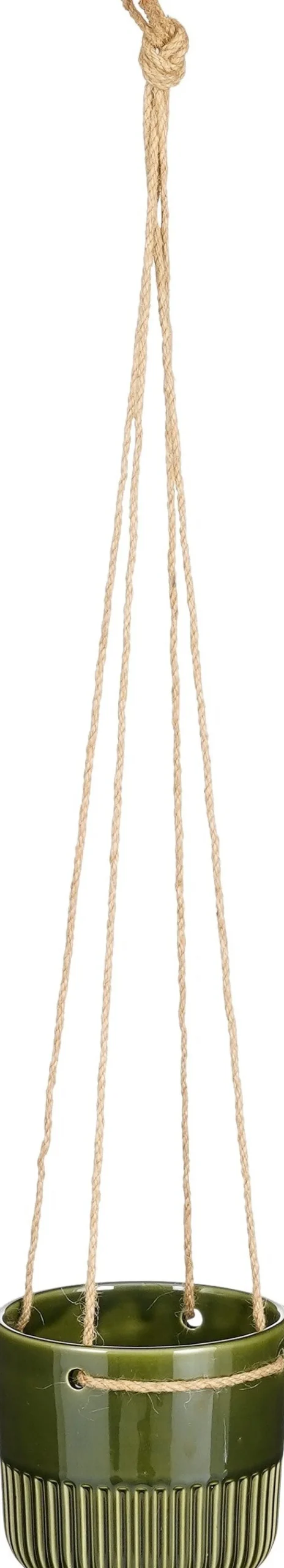 Online Mica Decorations Hängetopf Primo grün D 14 H 13 cm Blumenampeln & Hängetöpfe|Blumentöpfe & Pflanzgefäße