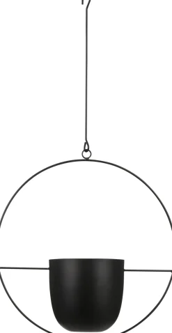 Best Mica Decorations Hängetopf Dexter schwarz 35 x 14 x 65 cm Blumenampeln & Hängetöpfe|Blumentöpfe & Pflanzgefäße