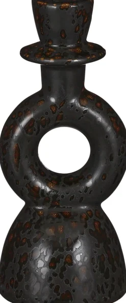 Mica Decorations Kerzenständer schwarz D 8 H 18 cm Kerzenständer