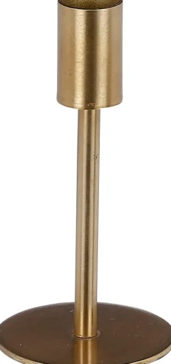 Clearance Mica Decorations Kerzenständer gold D 7 H 14 cm Kerzenständer