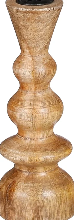 Best Mica Decorations Kerzenständer braun D 7 H 20 cm Kerzenständer