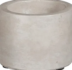 Outlet Mica Decorations Kerzenständer grau D 6,5 H 5 cm Kerzenständer